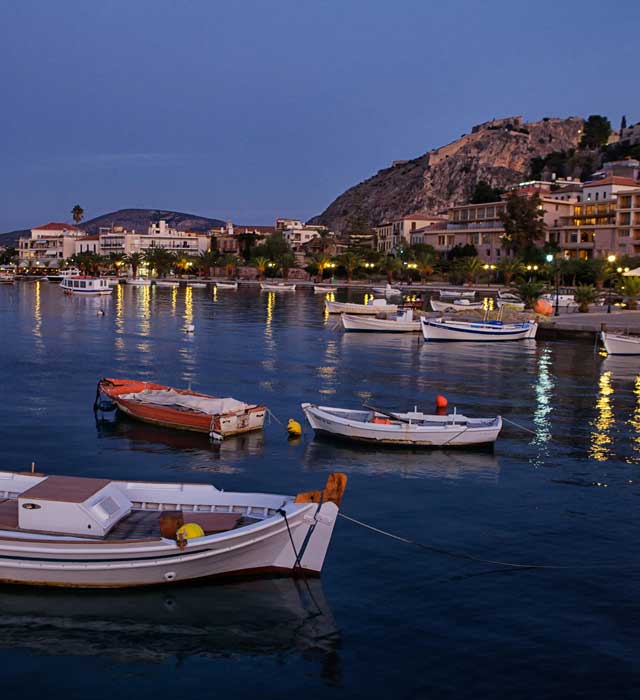 Harbour o0f Nafplio at Night